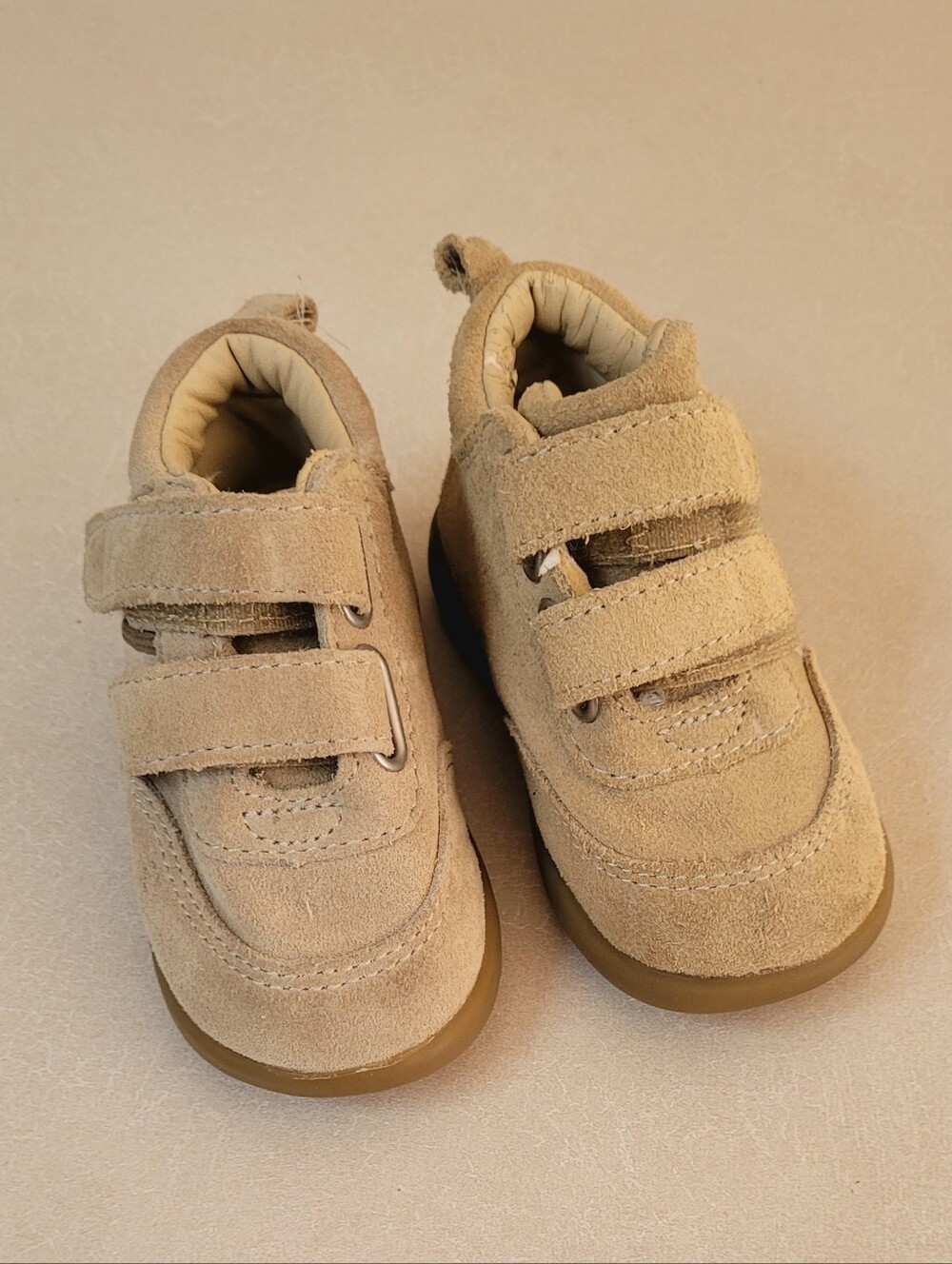 Baby GAP Tan Suede Hook-and-Loop Baby Walkers